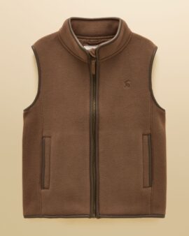 JOULES KIDS HERITAGE CHOCOLATE BROWN GILET