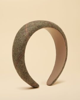 JOULES TESSIE GREEN TWEED HEADBAND