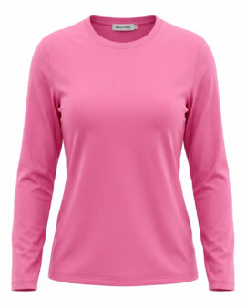 ALICE COLLINS APRIL STRIPE CREW TOP- RASPBERRY SORBET