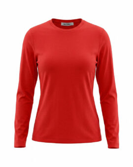 ALICE COLLINS APRIL RUBY PLAIN CREW NECK TOP