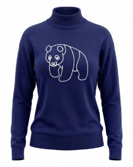 ALICE COLLINS PANDA COWL NECK RICH NAVY JUMPER