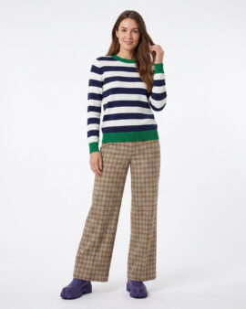 ALICE COLLINS ETTA PULLOVER - EMERALD / RICH NAVY