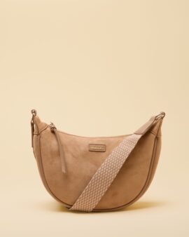 JOULES MOON SUEDETTE  NEUTRAL CROSS BODY BAG