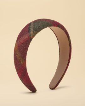 JOULES TESSIE RED / BERRY CHECK HEADBAND