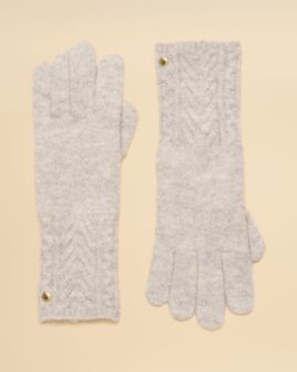 JOULES CABLE GREY GLOVES