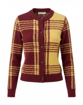 ALICE COLLINS AGATHA BURGUNDY CARDIGAN