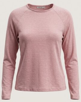 ALICE COLLINS CLARA SLUB TOP- POWDER PINK